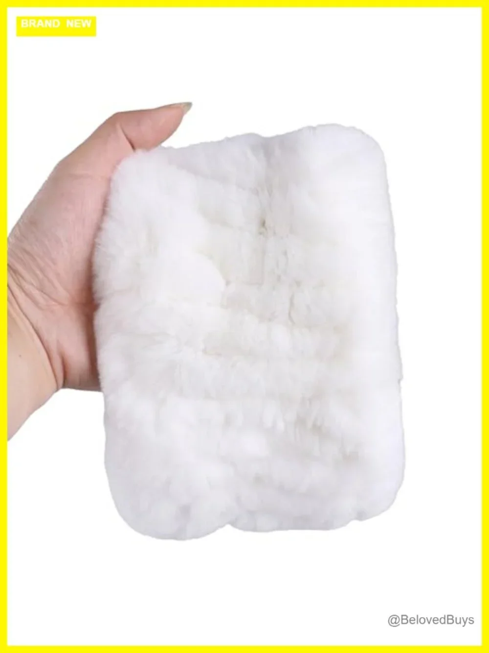 Rex Rabbit Fur Knitted Headband Ear Warmer Neck Warmer Snood Scarf